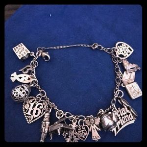 James Avery Charm Bracelet with 17 charms